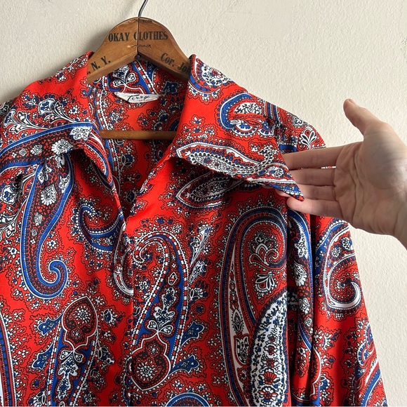 70's Paisley Blouse - Picture 8 of 8